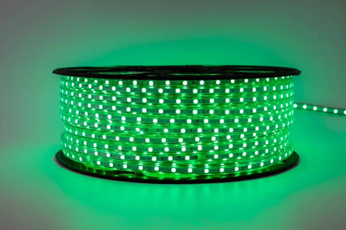 20 Metros Fita Led Chata Conector Cor Da Luz Verde