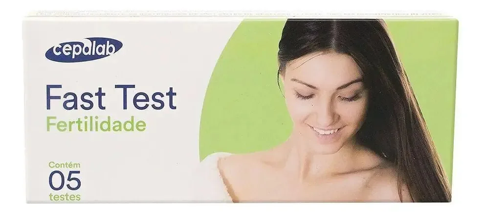 Teste de Ovulação Cepalab Fast Test 5 Tiras Fertilidade