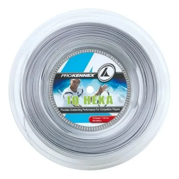 Rolo De Corda Prokennex Iq Hexa 17 / 1.25 (rolo Com 200 Metros) Cor Prata