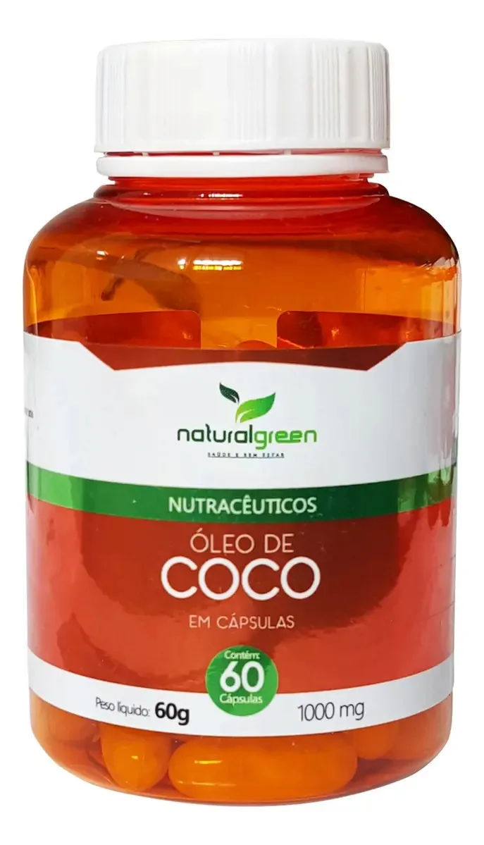 Óleo De Coco 1000mg Com 60 Cápsulas