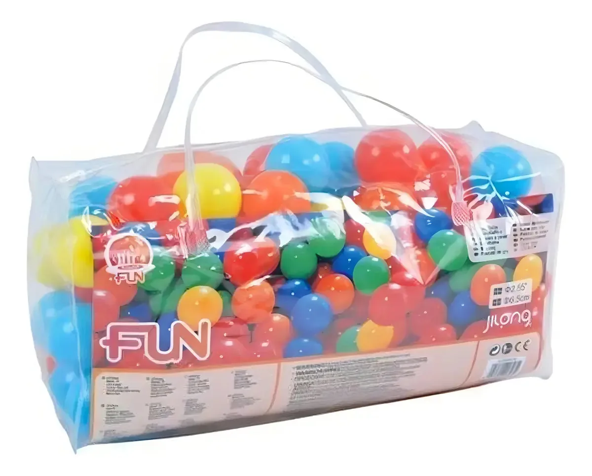 Kit Piscina Bolinhas Coloridas Jilong 100 Unidades 6.5cm