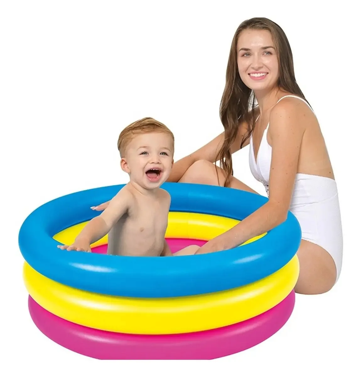 Piscina Inflável Jilong Kiddy Pool 3 anillos inflables