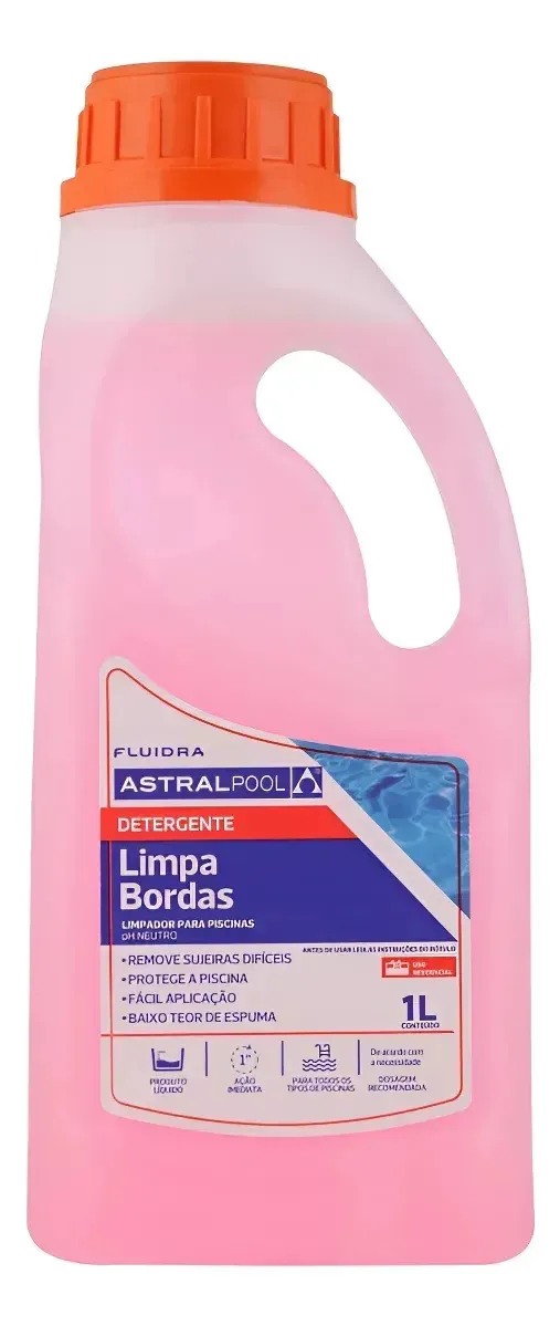 Limpa Bordas De Piscina Desengordurante E Detergente Especial Astralpool 1l