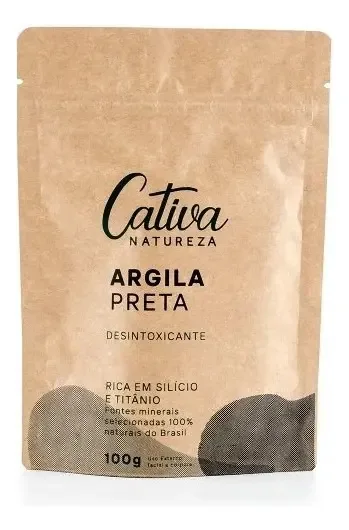 Argila Preta 100g - Cativa Natureza