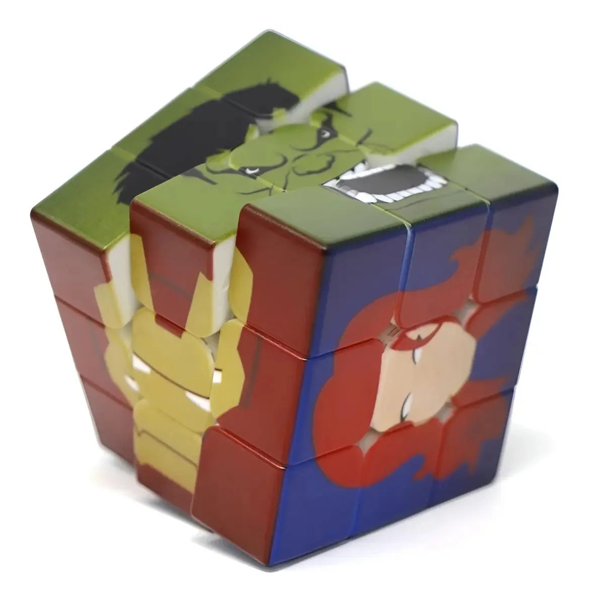 Cubo Mágico 3x3x3 Profissional Personalizado Marvel Heróis Estrutura Colorido