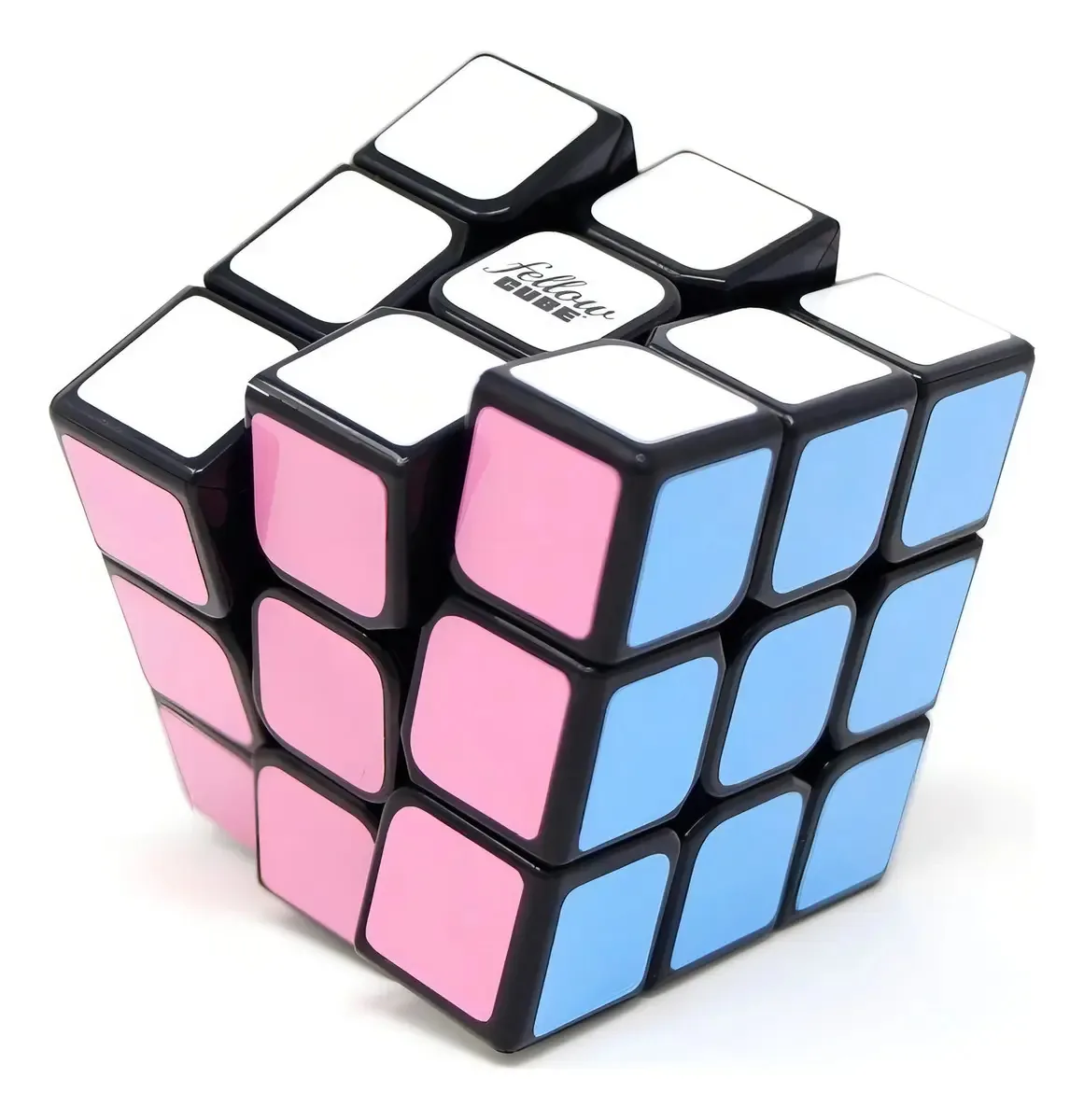 Cubo Mágico Profissional 3x3x3 Fellow Cube Candy Estrutura Preto