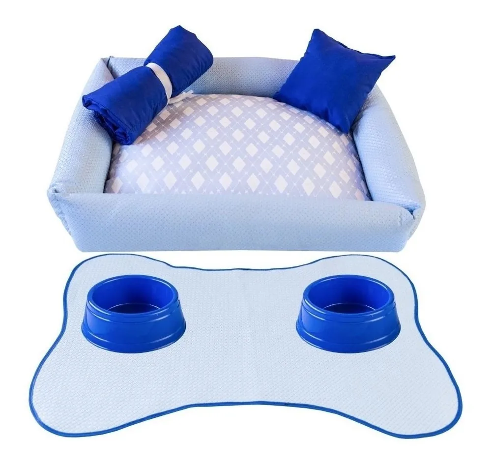 Caminha Kit Maternidade 6 Peças Para Cachorro 60x50 Azul