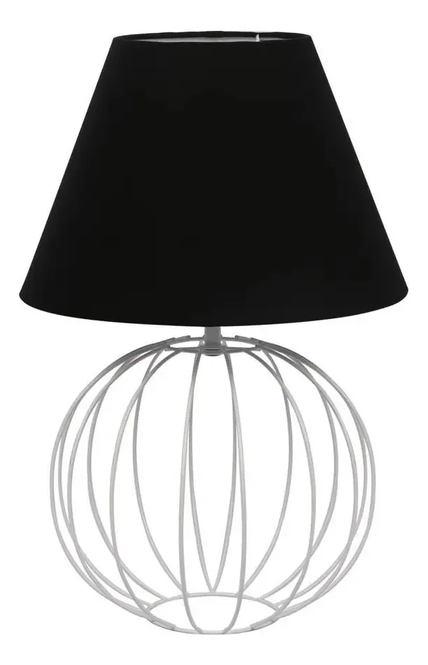 Abajur Bolinha Aramado Branco