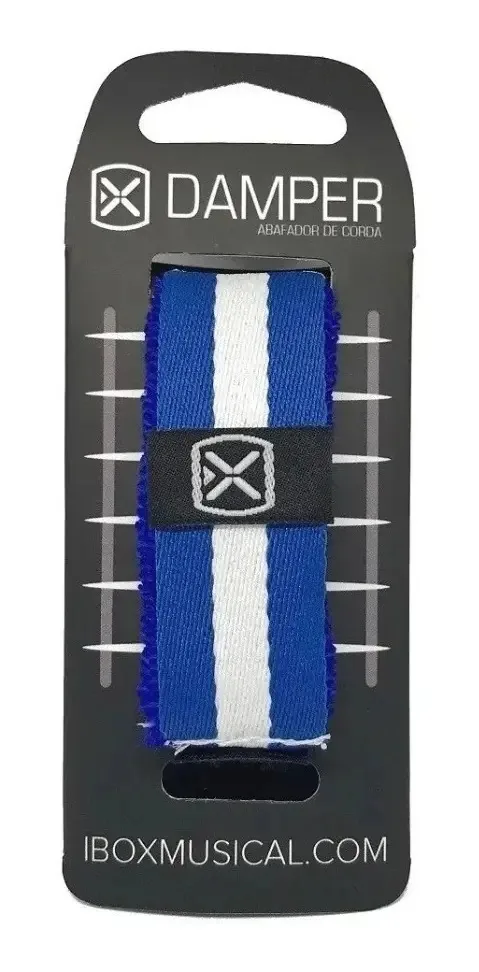Abafador De Corda Ibox Damper Azul Listrado