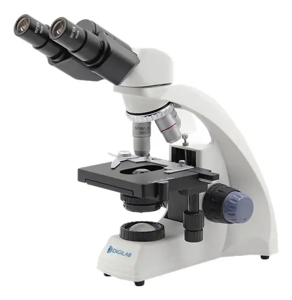 Microscopio Binocular Planacromática Biológico 2500x Digilab