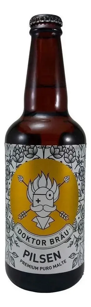 Cerveja DOKTOR BRÄU Pilsen Garrafa 500ml