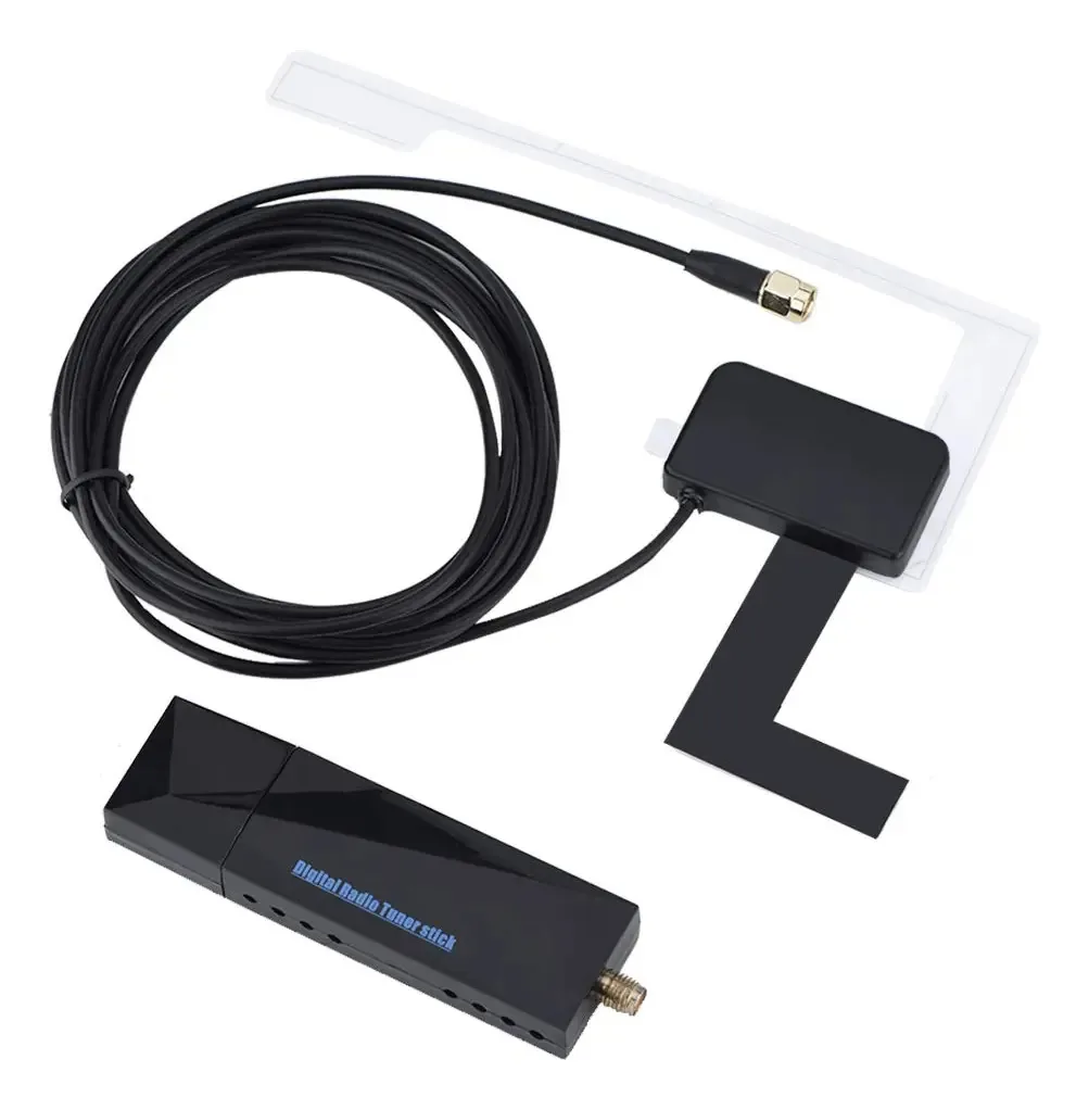 01 02 015 Receptores de Rádio, Alta Condutividade DC 5v 170MHz-240MHz Controle por App Boa Diretividade Receptor Digital com Antena DAB para Sistemas de Comunicação