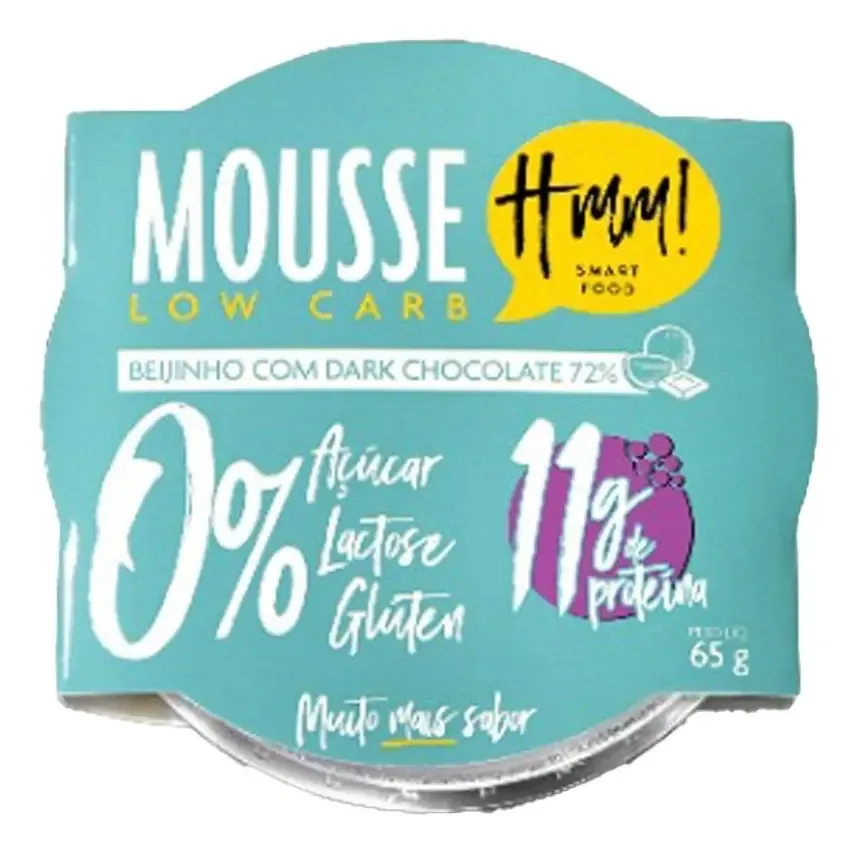 Mousse On The Go Beijinho com Dark Chocolate Hmm 65g