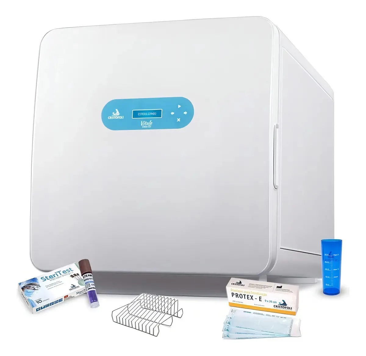 Autoclave Cristófoli Vitale 54L Aço Inox 6 Programas Vapor