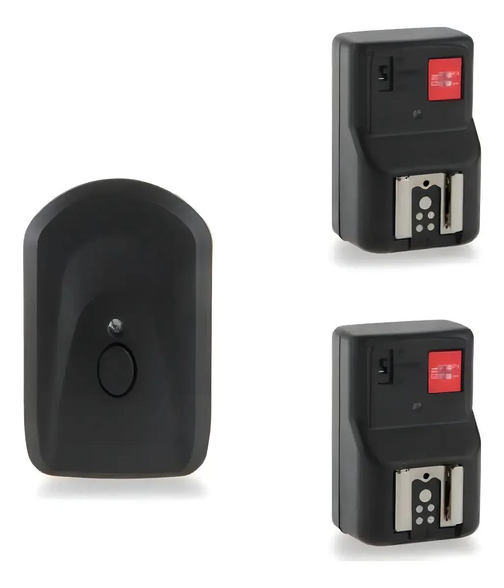Disparador de Flash Remoto F32 PT04G Alcance 30m 2 Receptores