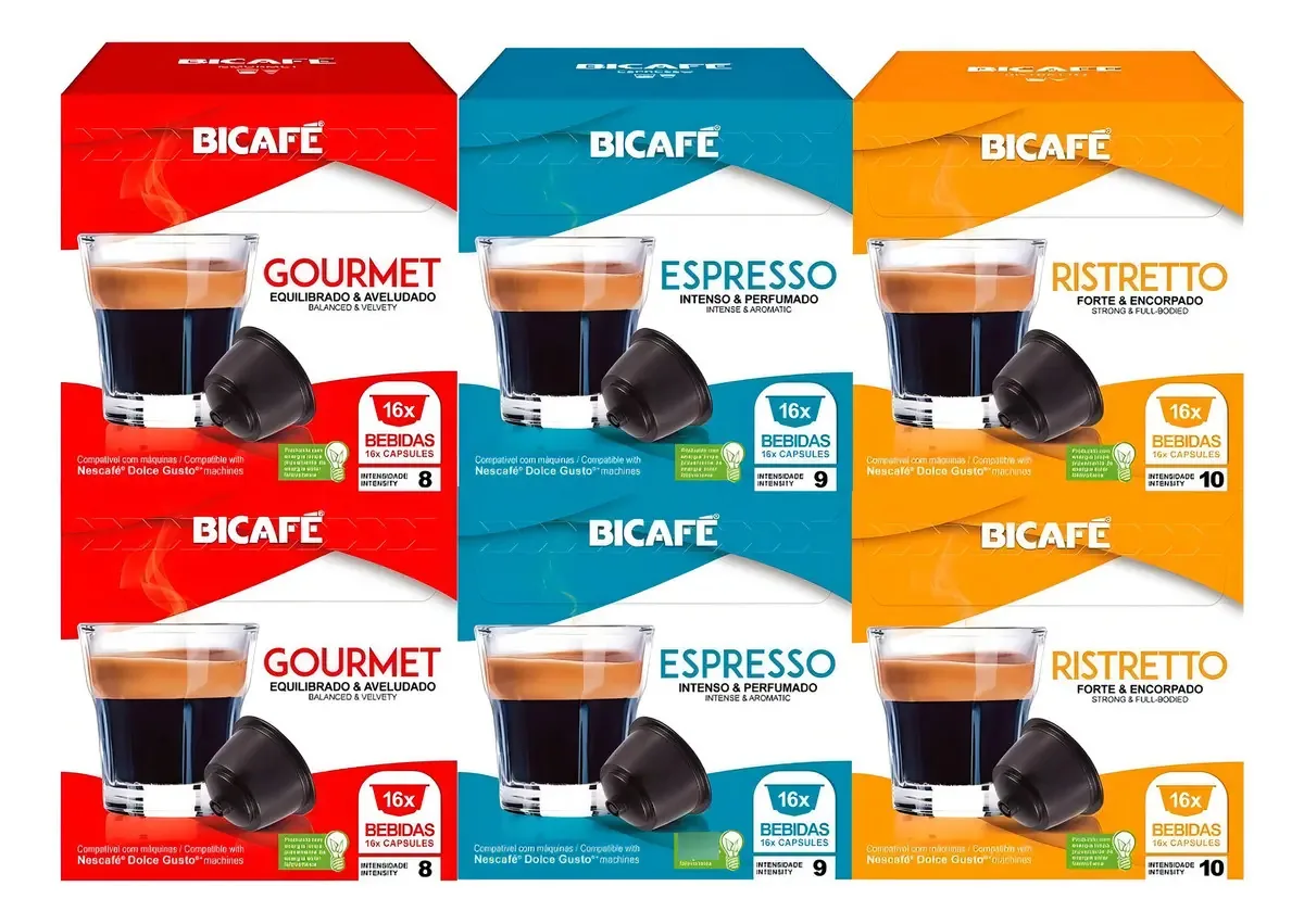 café en cápsula Bicafé sem glúten