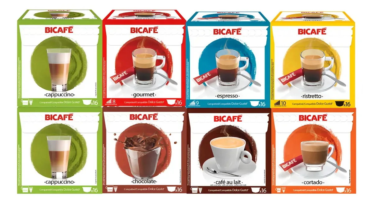 Kit Degustação 128 Cápsulas Dolce Gusto Bicafé