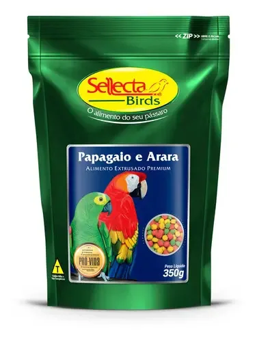 Semente Sellecta Extrusado 350g Papagaio/arara