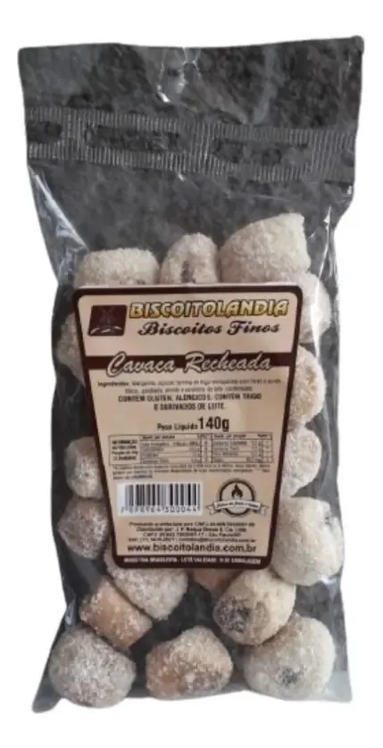Bisc Petit Four Biscoitolandia Cavaca Recheada 140g