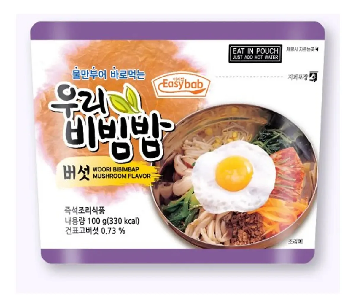 Arroz Instantaneo Desidratado Sabor Cogumelo 100g Bimbimpap