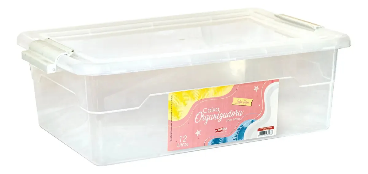 Caixa Organizadora 12l Transparente 1x1un