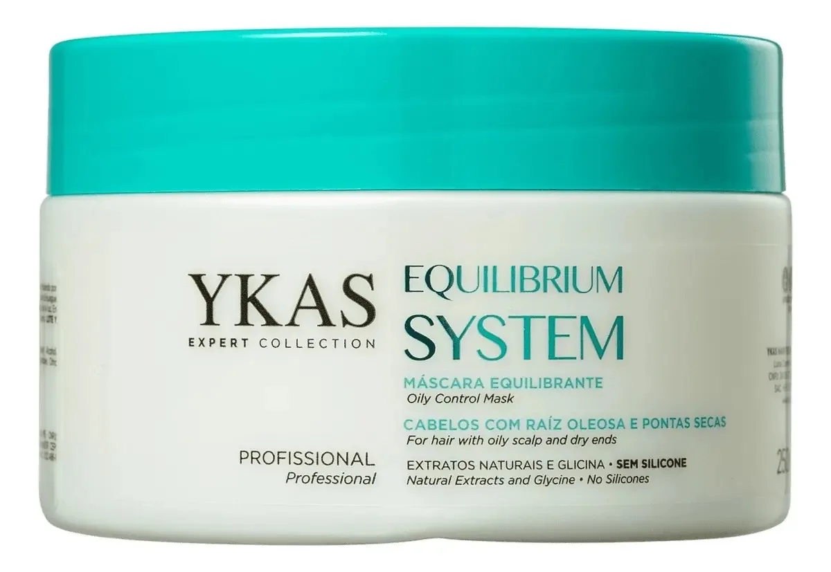 Mascara Capilar De Tratamento Equilibrium System Ykas 250g