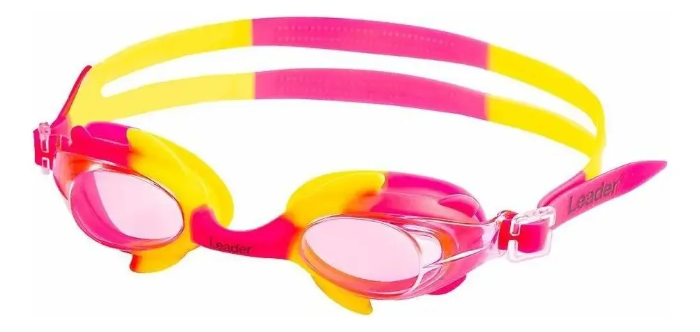 Óculos Natação Infantil Leader Fish Cor Rosa