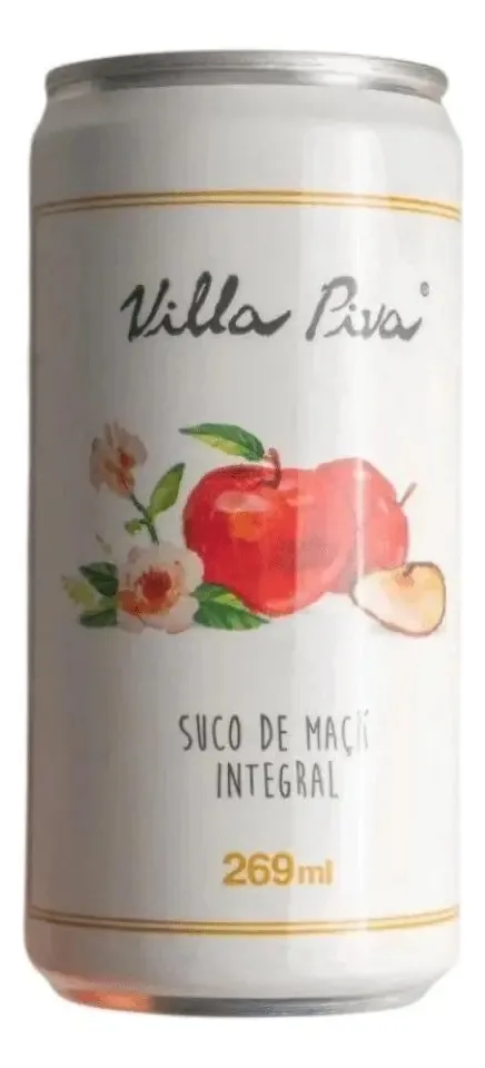 Suco Integral Maçã Villa Piva Lata 269ml