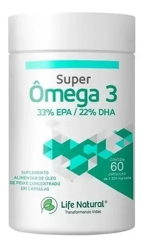 Super Omega 3 Life Natural Suplementos Epa 660 Dha 440