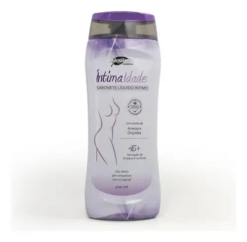 12 Unidades Sabonete Íntimo Líquido 45+ Íntima Idade 200ml