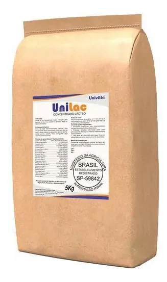 Concentrado Lácteo Para Equinos E Bovinos - Unilac - 5 Kg