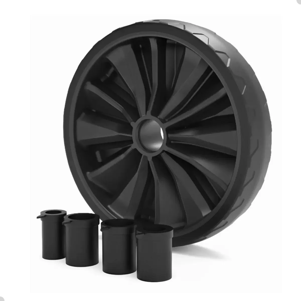 Roda Universal Maciça de 8" para Carrinhos e Betoneiras – Durável e Adaptável