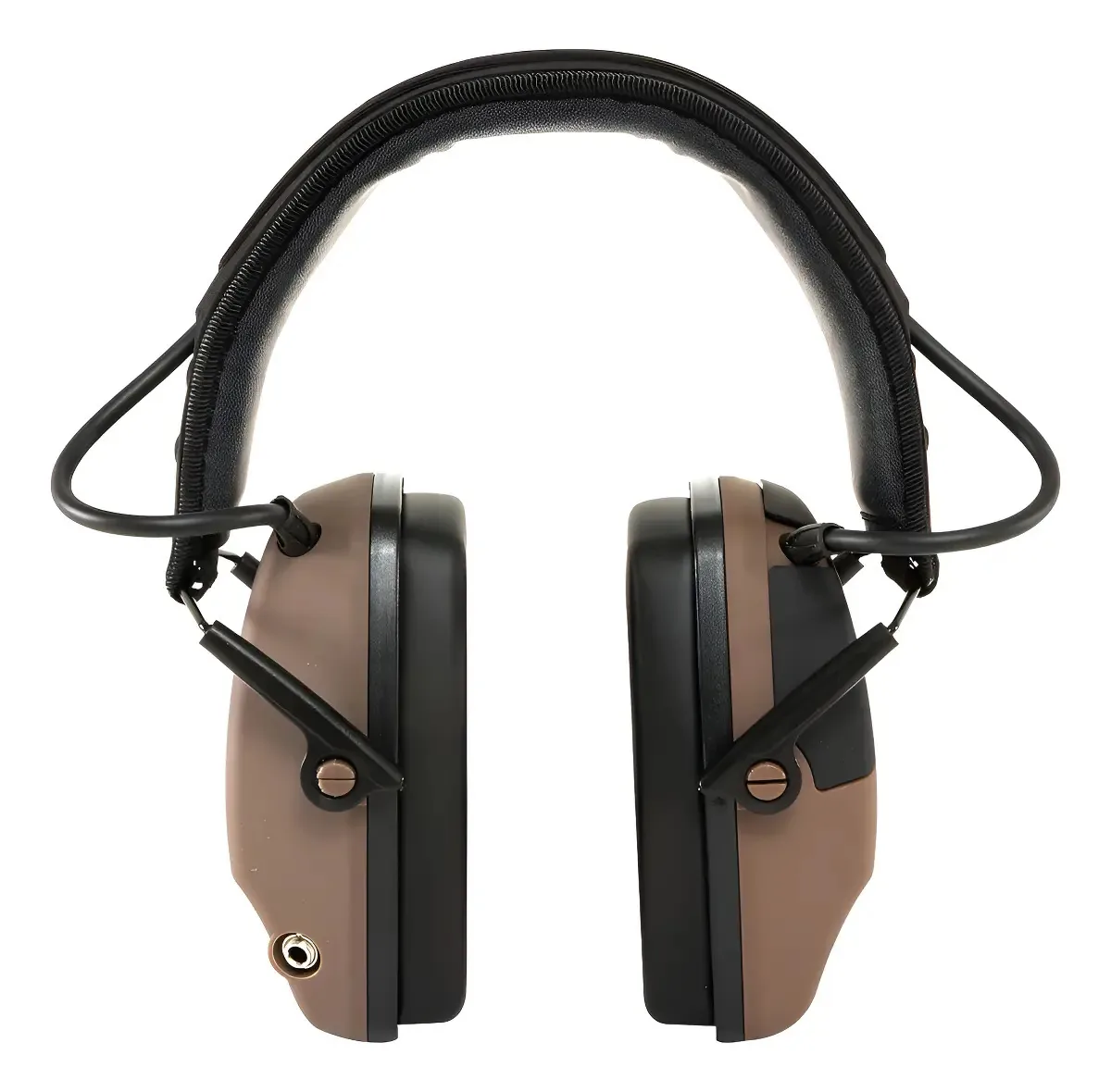 Abafador Eletrônico Aurok Whisper 22dB Ajustável Tiro Esportivo Marrom