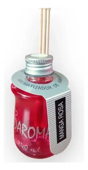 Difusor De Aromas Ambiente Com Varetas 240ml Manga Rosa