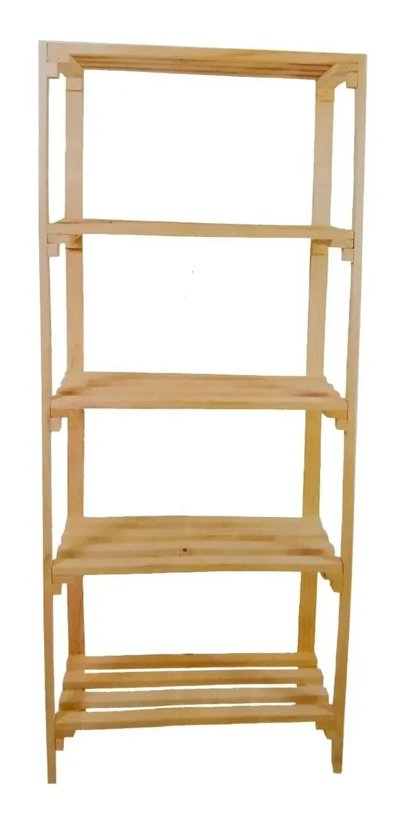 Estante Organizadora Multiuso Madeira Natural 170x60x30cm