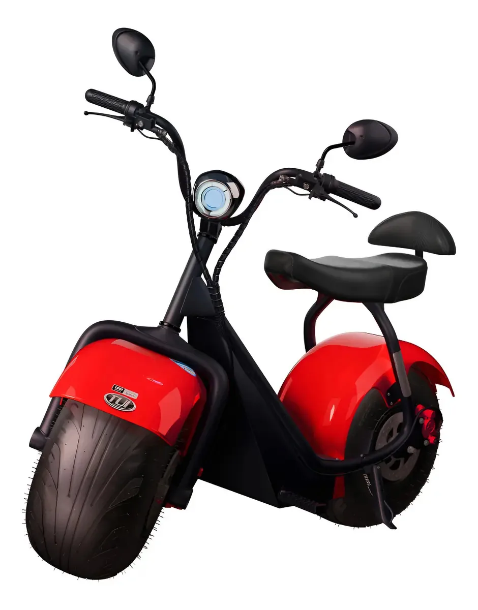 Tui Mais 2 Lugares Mobilidade Autopropelido Eletrica S/cnh Cor Vermelho