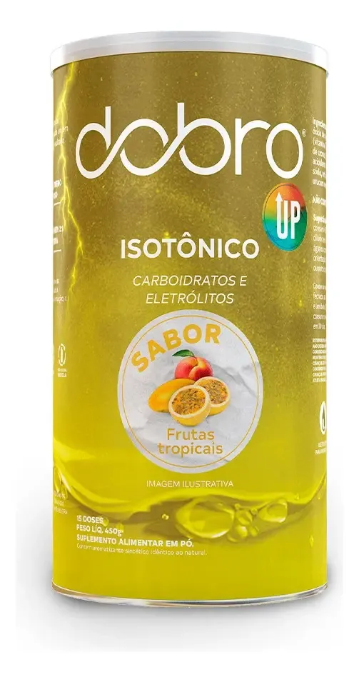Isotônico Com Carbo Dobro Sabor Frutas Tropicais 450g