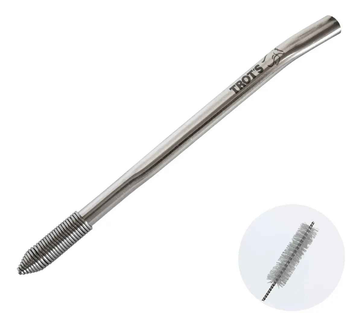 Bomba Para Tereré Chimarrrão Inox Redonda Mola Trots