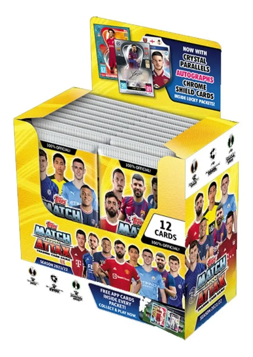 De 50 Cards Normais Match Attax 2021/2022