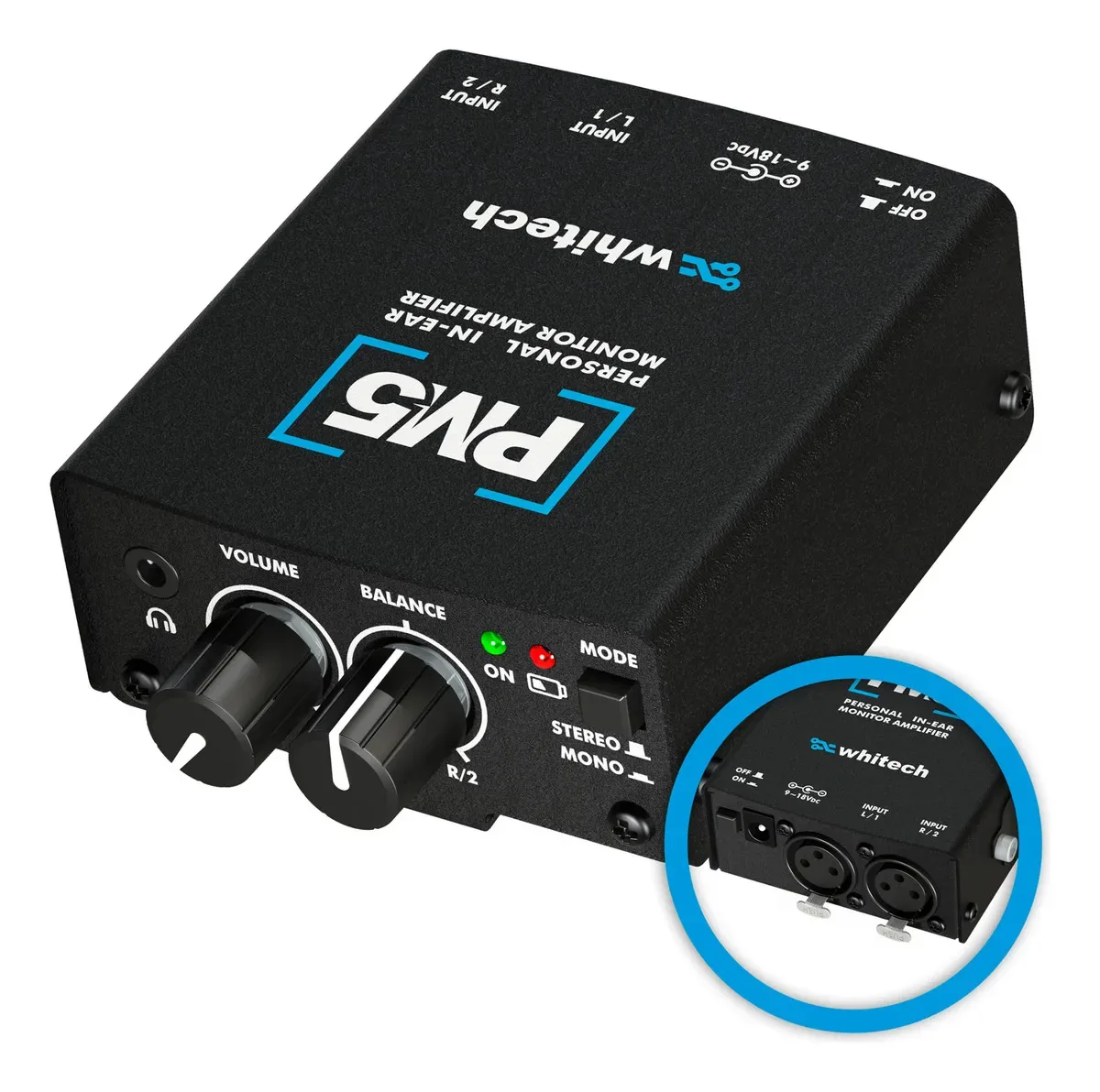 Amplificador Para Fones Pm5 ( Xlr ) - Whitech