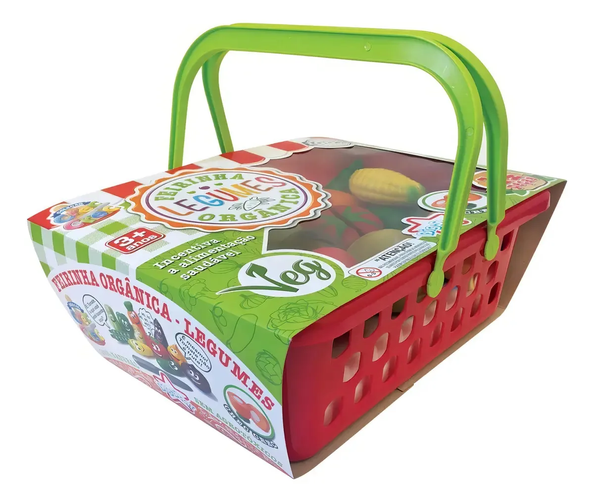 Kit Feirinha Orgânica Crec Crec Big Star para Crianças com 13 Peças