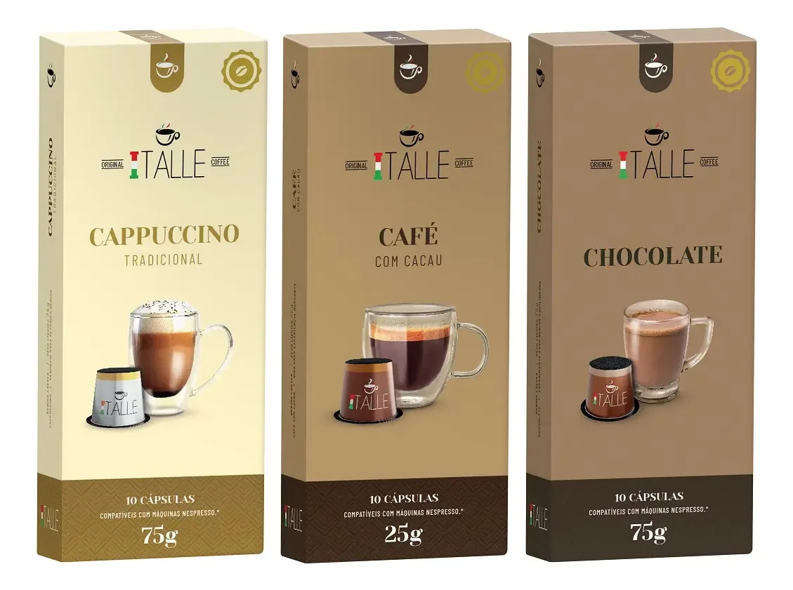 Capsulas Compatível Nespresso 30 Cápsulas Café Italle