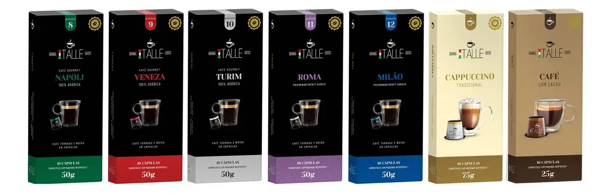 Café capsula compativel nespresso en cápsula Italle