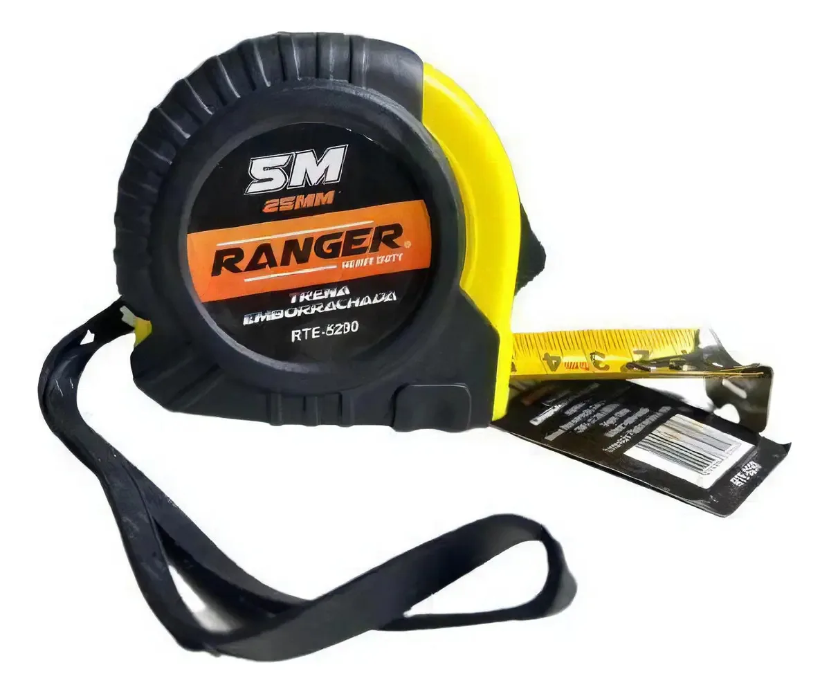 Trena Manual Para Medição Emborrachada 5mx25mm Ranger