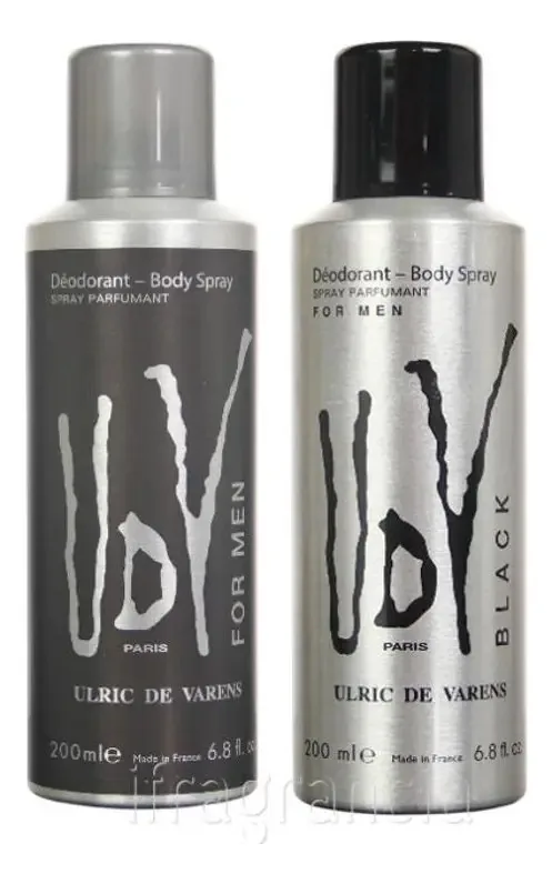 Kit Desodorantes Spray Ulric de Varens UDV For Men Black 200ml