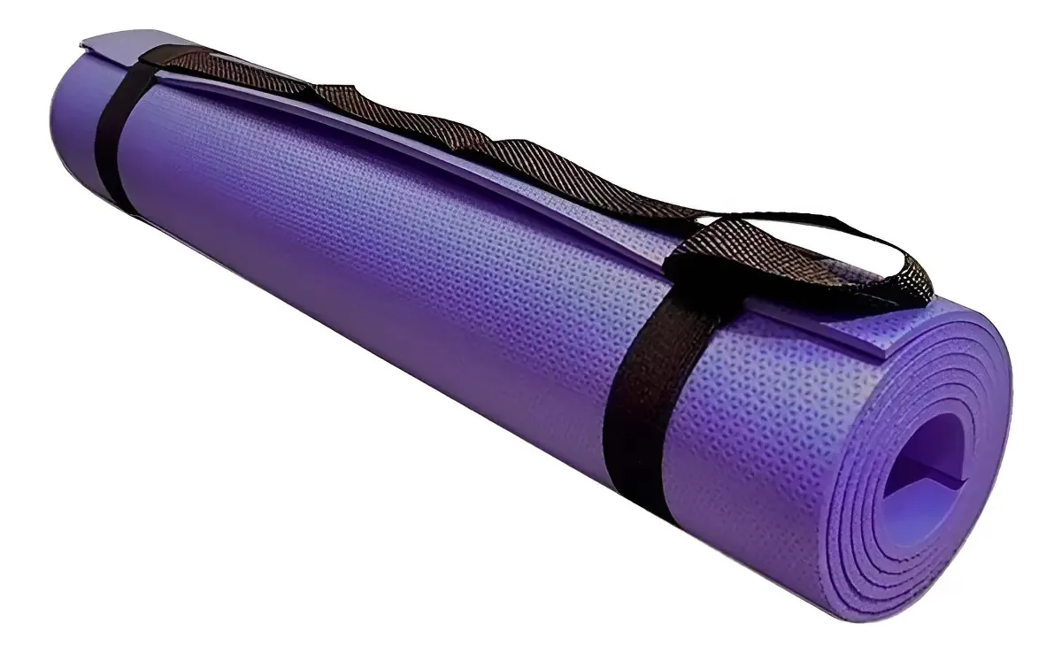 Tapete Colchonete Pilates Yoga Mat Alux 170x60cm Eva Lilás