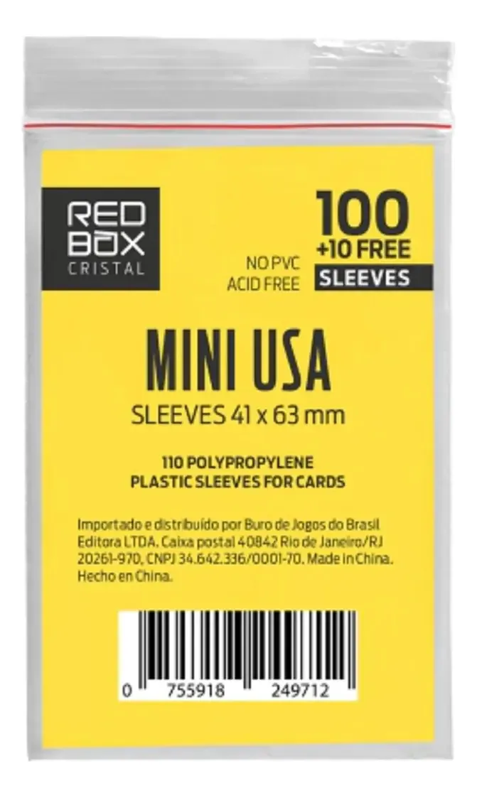 Jogo de cartas colecionáveis Buro Red Box 0 Deck Protective com 0 cartas