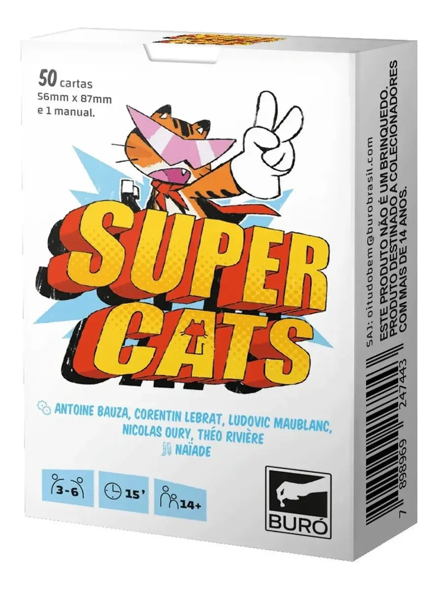 Jogos De Tabuleiro Super Cats Cartas - Buró Pt/br