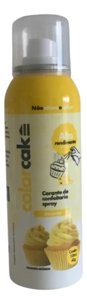 Corante In Loco Spray Amarelo Colorcake 42g
