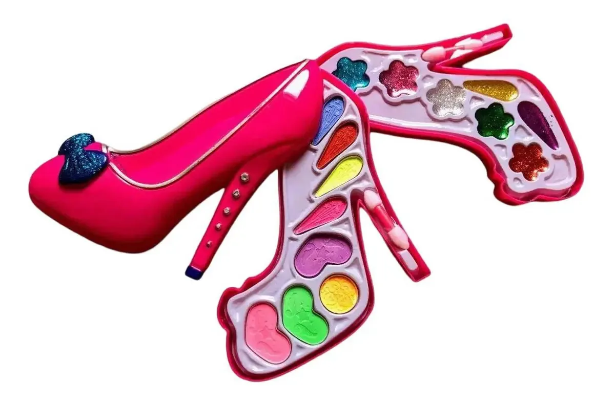 Kit Maquiagem Sapatinho Colorido Presente Menina Dia Das